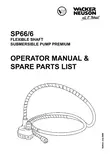 Operator Manual & Spare Parts list SP66/6