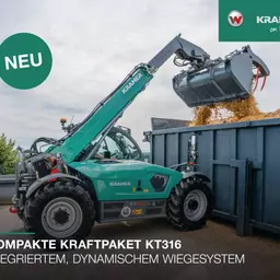 The flyer about the Kramer telehandler KT316. 