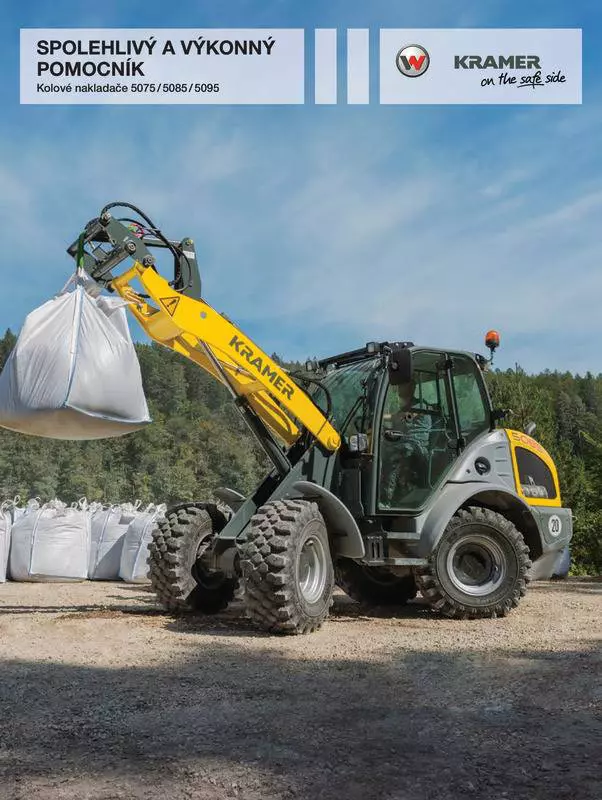 The Kramer wheel loader in a czech brochure.