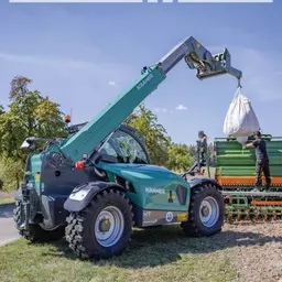 The brochure of the large telehandlers of Kramer.