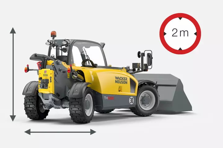 Wacker Neuson telehandler TH522, 2x2 m class