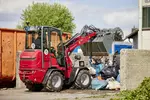 Weidemann Hoftrac 1190e Kabine mit Greifschaufel, Einsatz