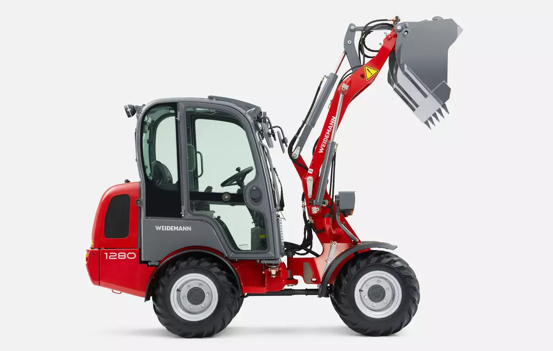 Weidemann Hoftrac/Hoflader 1280 Kabine mit Leichtgutschaufel, Studio
