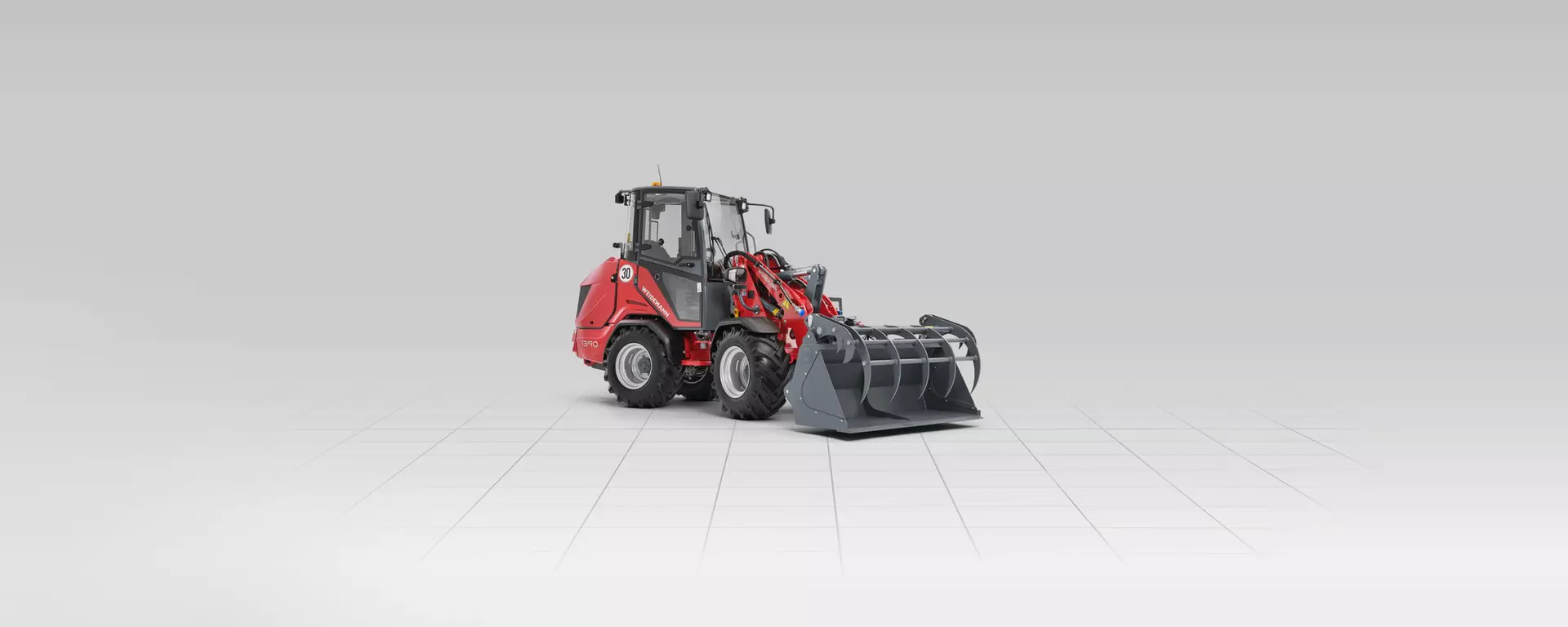 Weidemann Hoftrac 1390 Kabine mit Greifschaufel, Studio