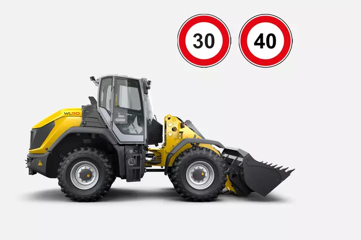 Wacker Neuson wheel loader WL110, Speed 30 hp, 40 hp