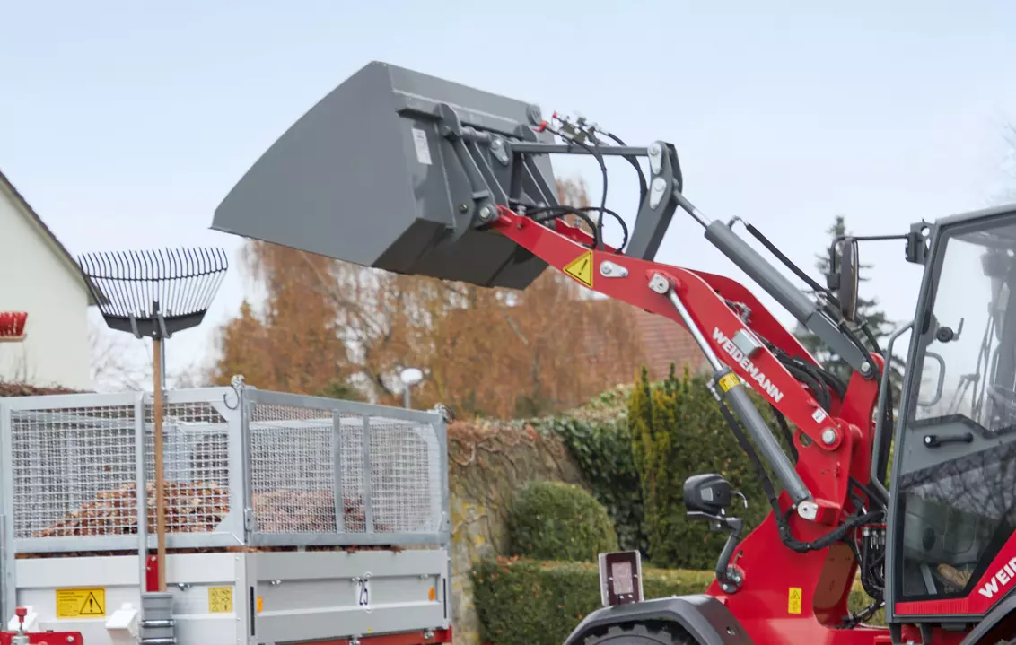 Weidemann Anbaugerät Leichtgutschaufel eckig, Einsatz Kommune, Hoftrac 1390