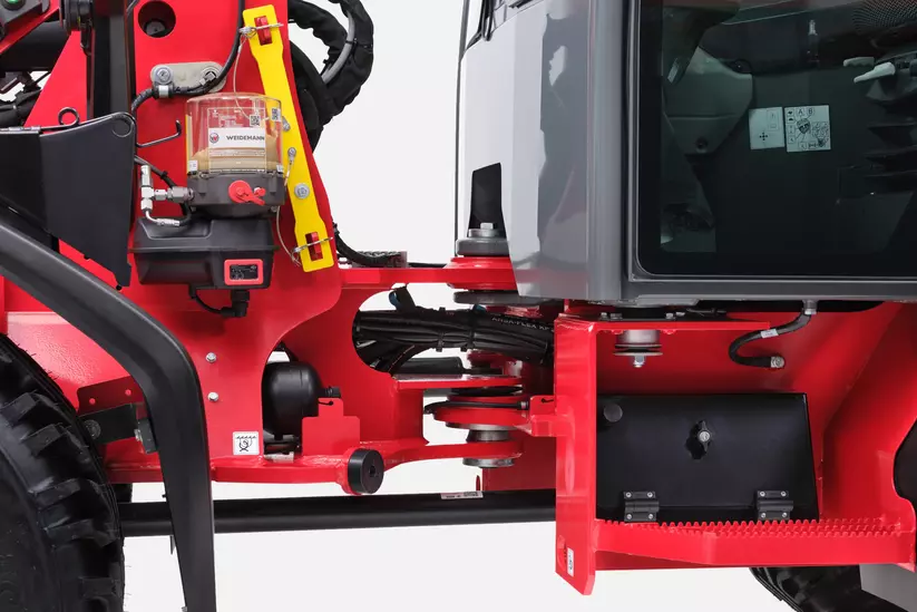 Weidemann wheel loader/telescopic wheel loader 2060, 2060T, 3060, 3060T, 4060, 4060T in studio, Center joint Hose routing