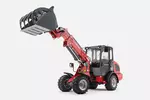 Weidemann Wheelloader 2080LPT cabin with grabbucket, studio