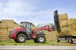 Weidemann telescopic wheel loader 9580T cabin with bale gripper, application