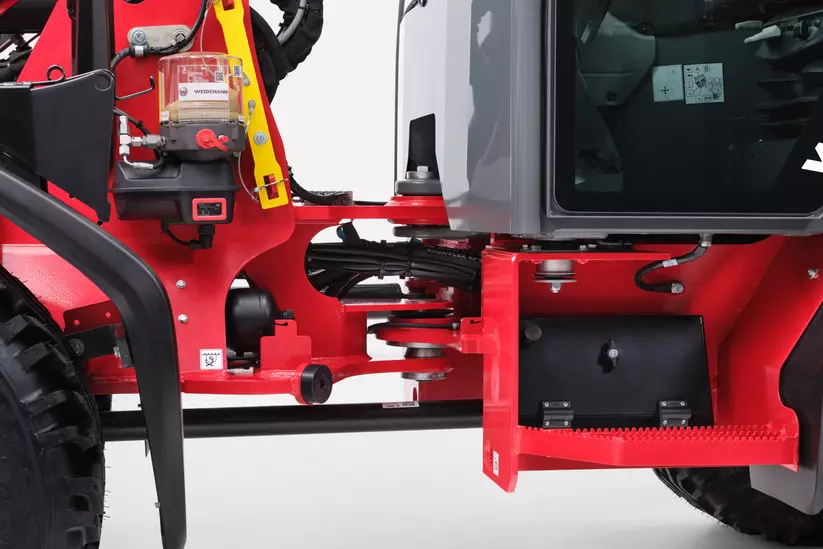 Weidemann Radlader 2060, 3060, 4060 im Studio, Schwingungsdämpfung Fahrerstand/Kabine
