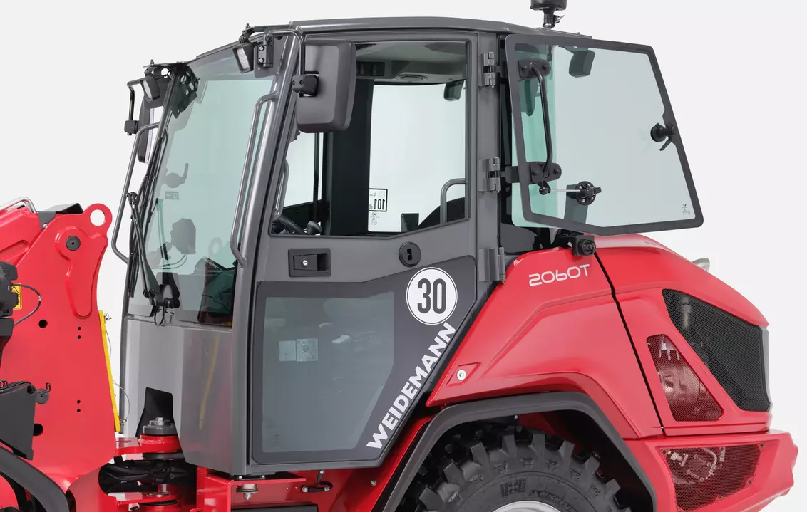 Weidemann telescopic wheel loader 2060T, 3060T, 4060T, open window, studio