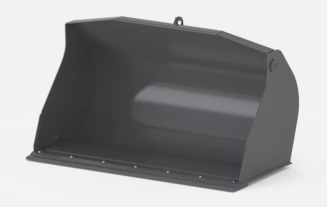 Weidemann attachment earth bucket with interchangeable cutting edge, Studio