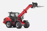 Weidemann telescopic wheel loader 4060T cabin with pallet fork, studio