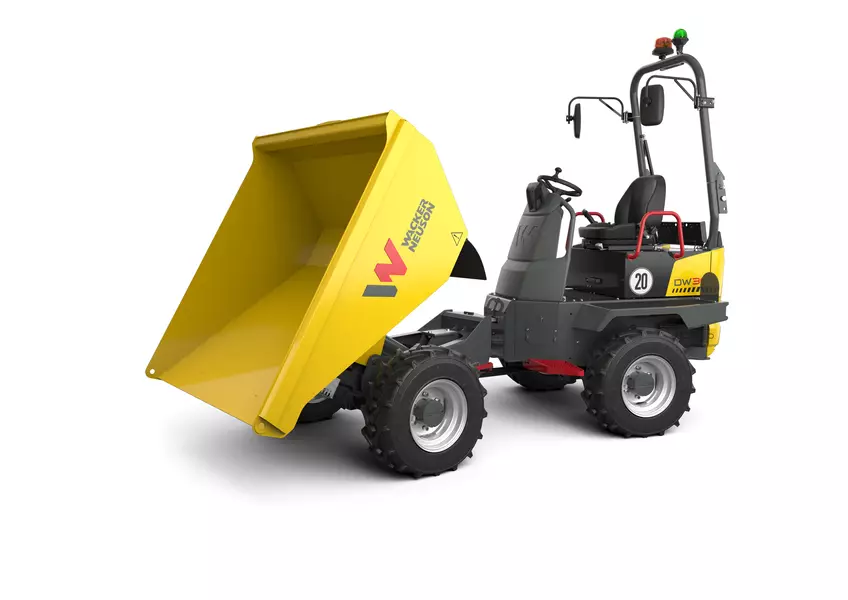 DW30 studio photo side view with tilted trough
