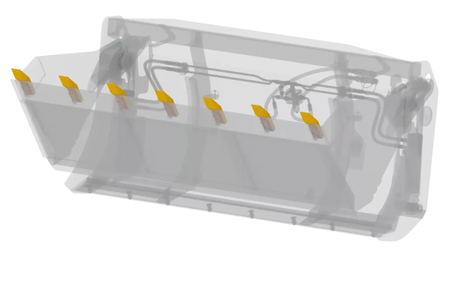 Wacker Neuson attachment, 4-in-1 shovel with fangs