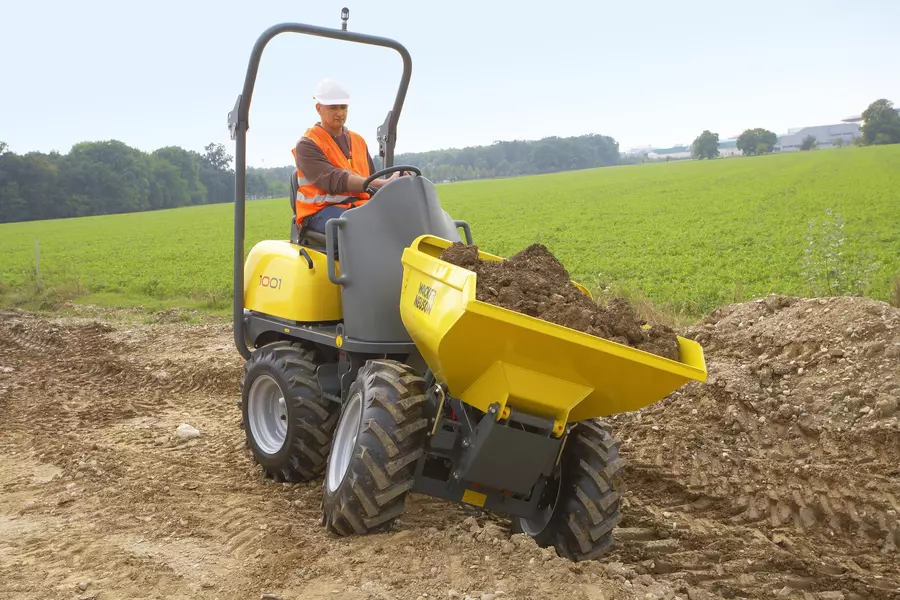 Wheel dumper 1001 with full body in the area