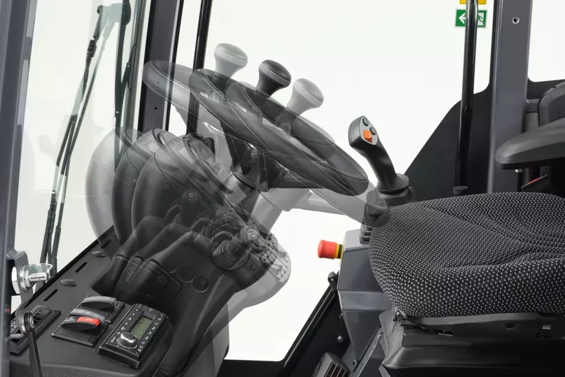 Weidemann Hoftrac 1190e, Verstellbare Lenksäule