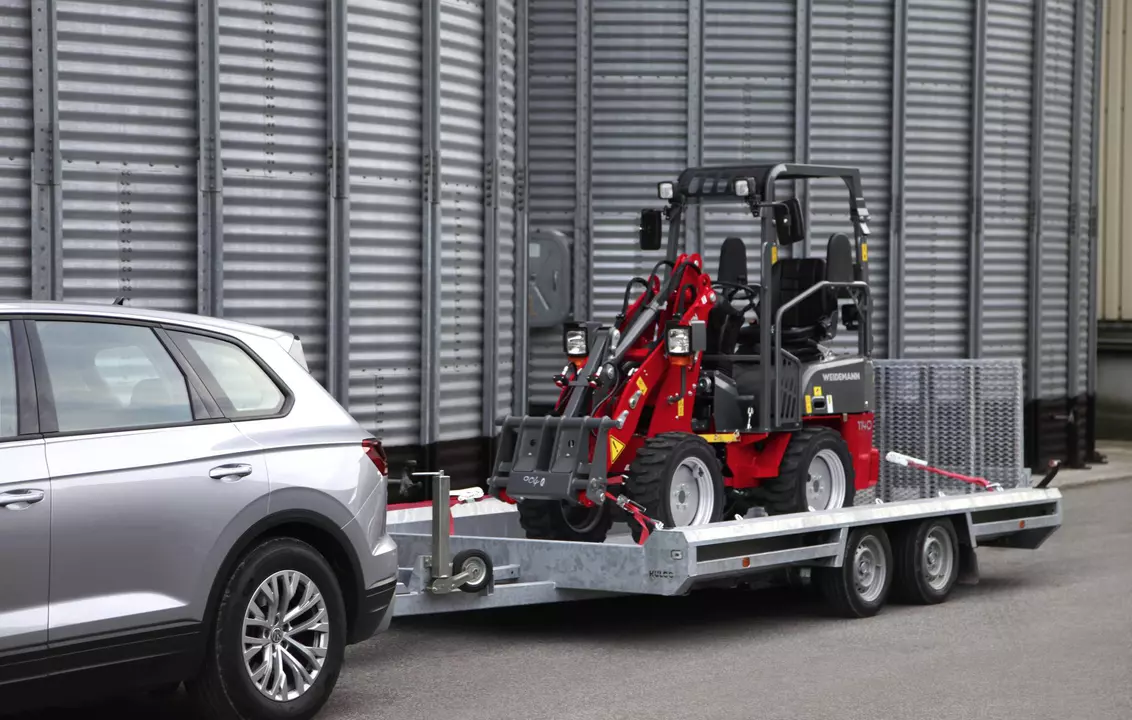 Weidemann Hoftrac 1140 Anhängertransport, Einsatz
