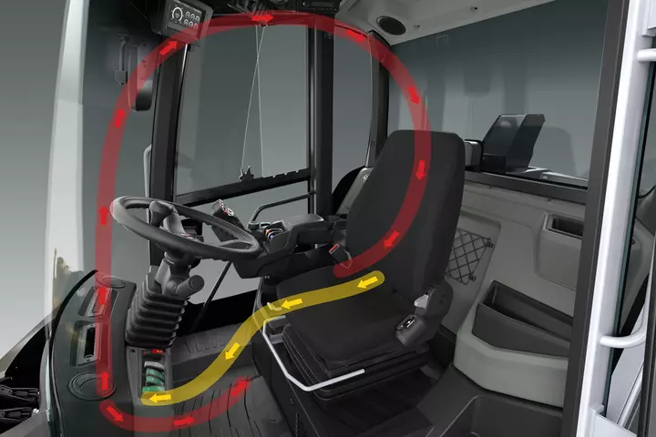 Wacker Neuson wheel loader WL95-WL110, Working climate ventilation