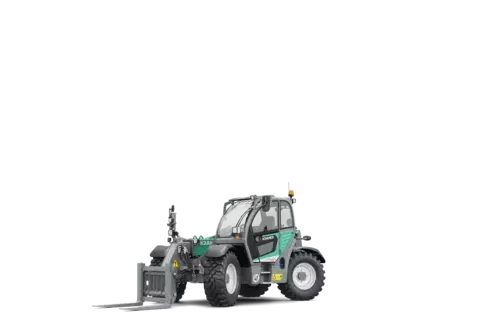 The Kramer telehandler KT407 in a studio.