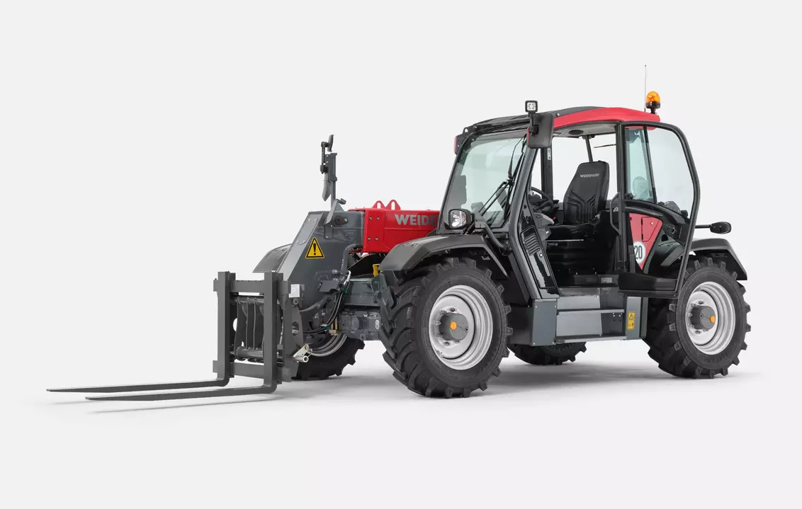 Weidemann telehandler T7035 cabin with Palettengabel, studio