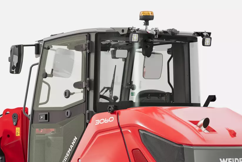 Weidemann Radlader 3060 im Studio, Rundumsicht