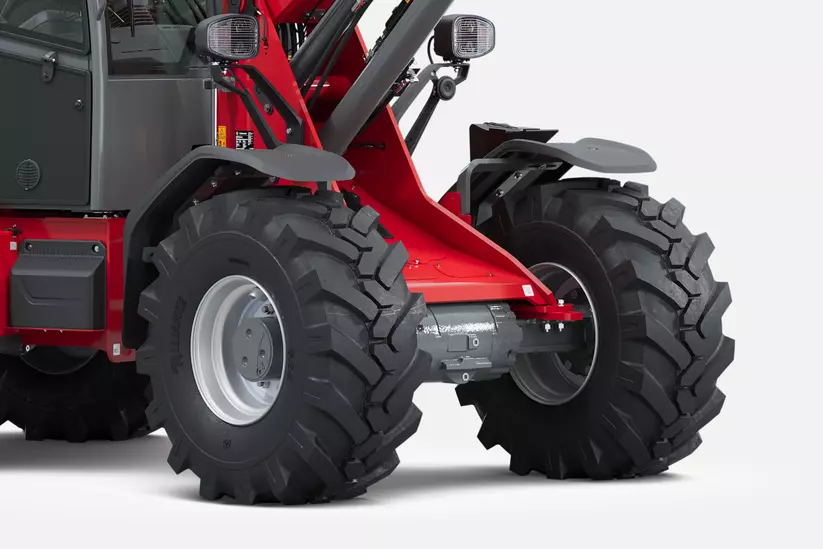 Weidemann Teleskopradlader 3060T im Studio, Differentialsperre