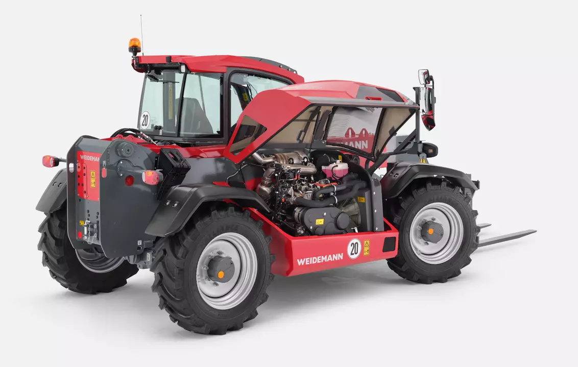 Weidemann telehandler T7042 cabin accessibility, studio