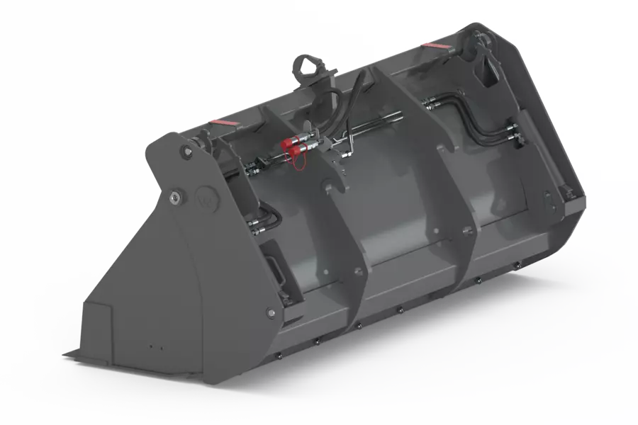 Wacker Neuson attachment, 4-in-1 shovel with fangs and second interchangeable cutting edge