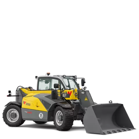 Wacker Neuson Teleskoplader TH625 mit Palettengabel im Studio