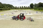 Weidemann Hoftrac 1280 Kabine mit Reitplatz- und Bohnenplaner, Einsatz