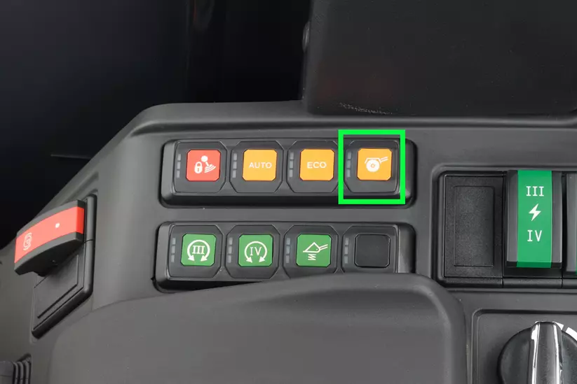 Weidemann Hoftrac 1390, ecDrive: Anbaugeräte Modus
