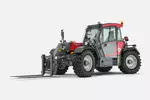 Weidemann telehandler T7042 cabin with pallet fork, studio