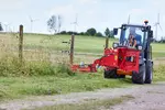 Weidemann Anbaugerät Zaunmäher, Einsatz Landwirtschaft, Hoftrac 1260LP