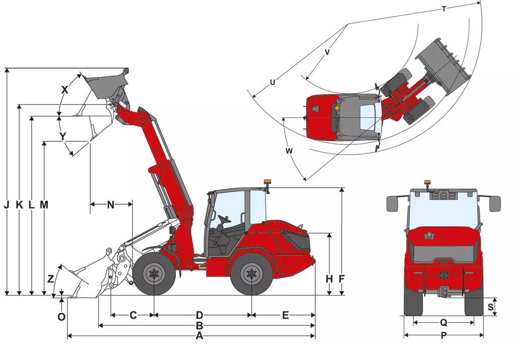 Weidemann dimension graphic wheel loader & telescopic wheel loader