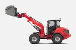 Weidemann telescopic wheel loader 3060T with shear grab, studio