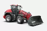 Weidemann telescopic wheel loader 9580T cabin with light material bucket, studio