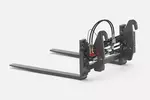 Weidemann attachment Pallet fork with hydraulically adjustable tines and side shift, Studio