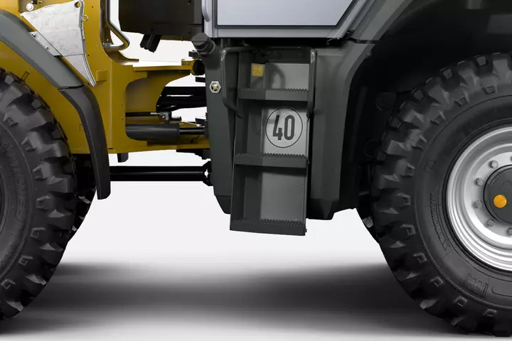 Wacker Neuson wheel loader WL95, WL110, Articulated joint and oscillating axle rear