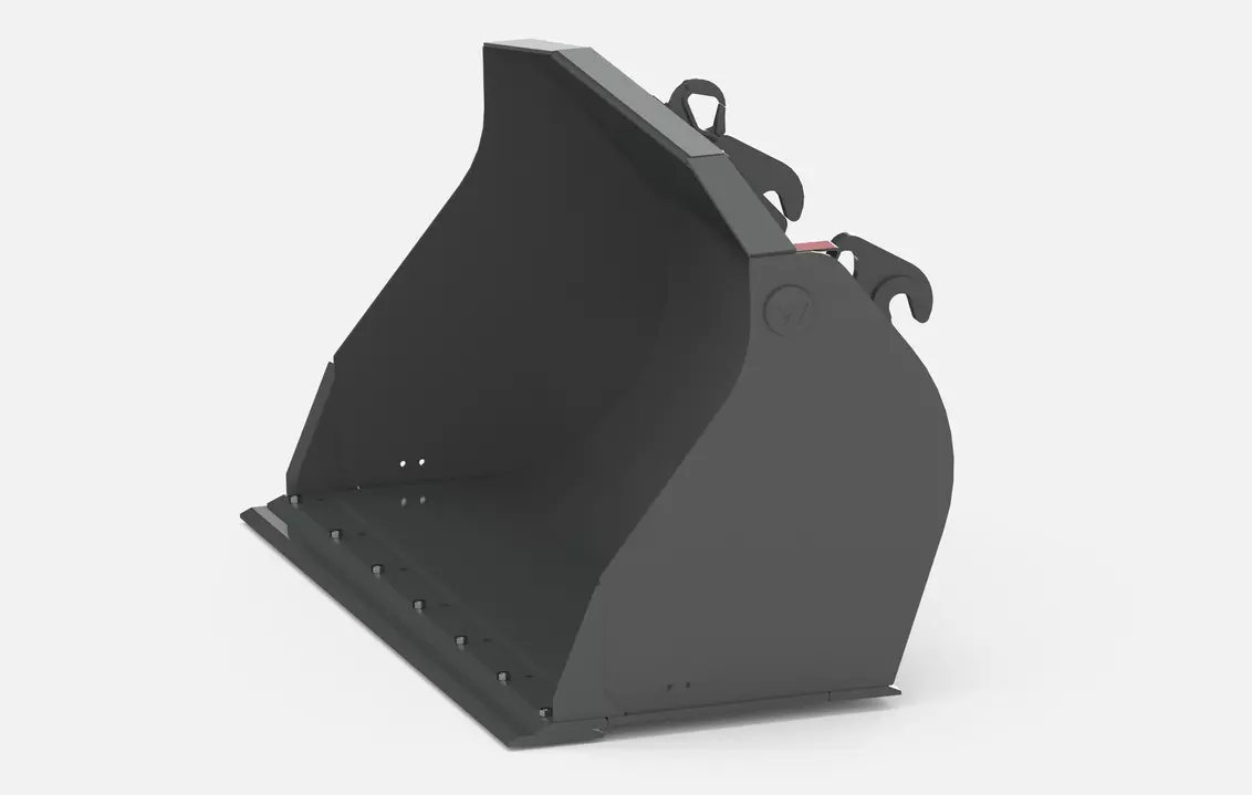 Weidemann attachment earth bucket with interchangeable cutting edge, Studio