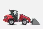 Weidemann telescopic wheel loader 2060T cabin with light goods bucket, studio