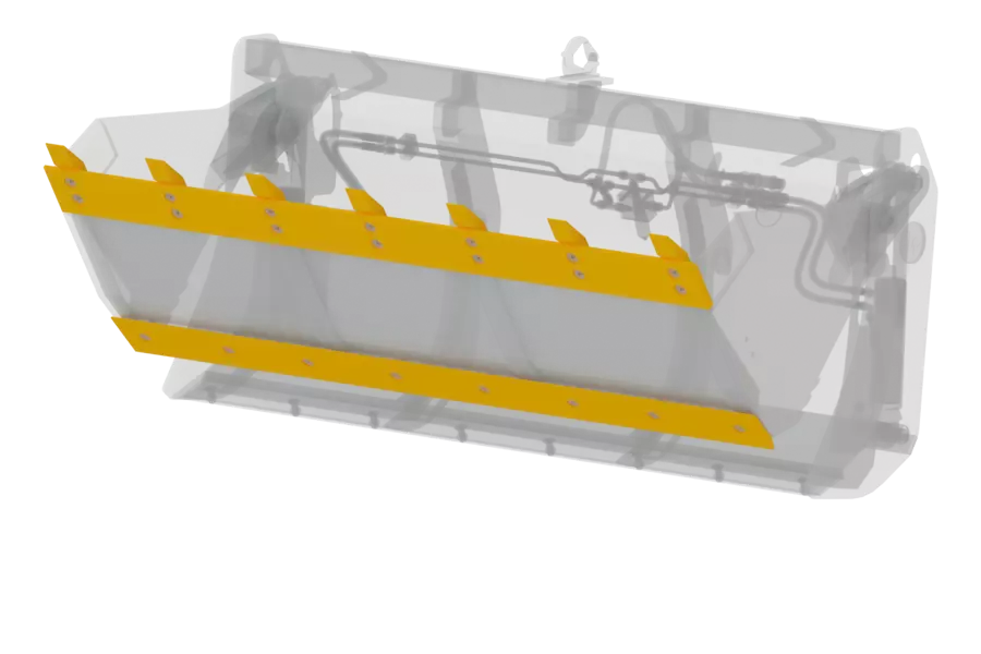 Wacker Neuson attachment, 4-in-1 shovel with fangs and second interchangeable cutting edge