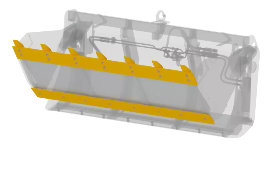 Wacker Neuson attachment, 4-in-1 shovel with fangs and second interchangeable cutting edge