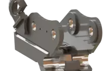 Lehnhoff quick coupler system hydraulic with loading hook 