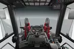 Weidemann wheel loader 9080 cabin interior view, studio