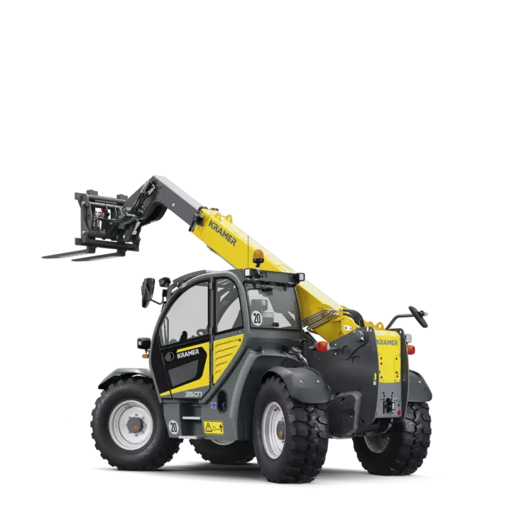 The Kramer telehandler 3507 in a studio.