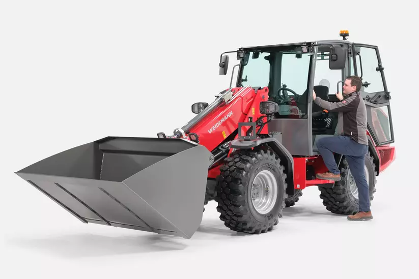 Weidemann  telescopic wheel loader 2060T, 3060T, 4060T in studio, Entry and exit