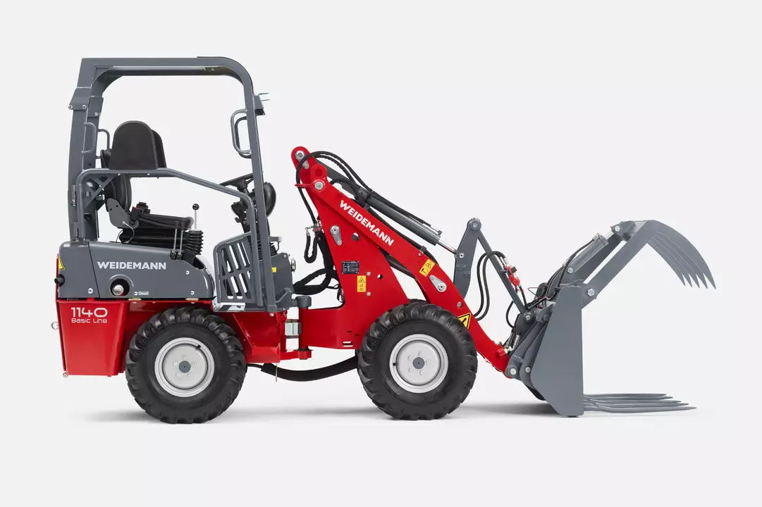 Weidemann Hoftrac/Hoflader 1140 Basic Line Fahrerschutzdach mit Greifschaufel, Studio