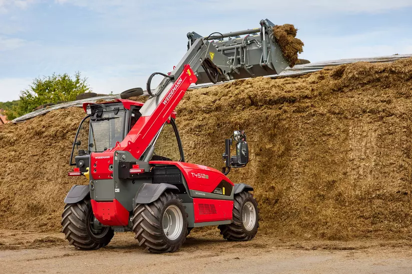 Weidemann Teleskoplader T4512e Laufzeit im Einsatz