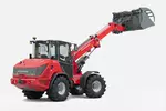 Weidemann telescopic wheel loader 3060T with shear grab, studio